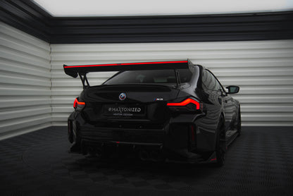 kulfiber Spoiler med Udvendige beslag Stående +LED light BMW M2 G87 / M240i / 2 M-Pack / 2 Standard G42