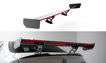 Spoiler kulfiber + LED Alfa Romeo Giulia Quadrifoglio