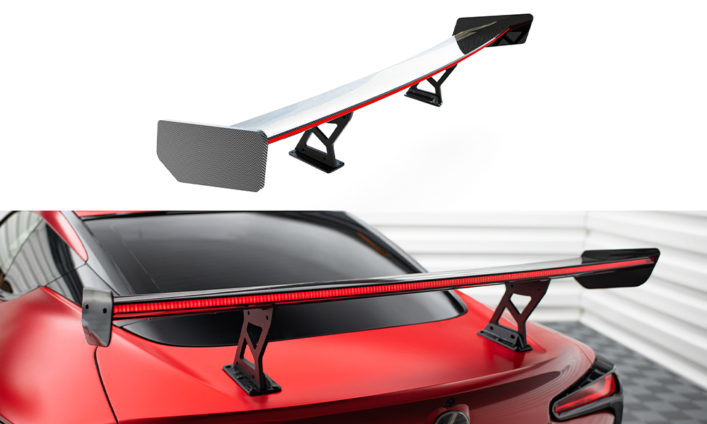 Spoiler kulfiber + LED Lexus LC