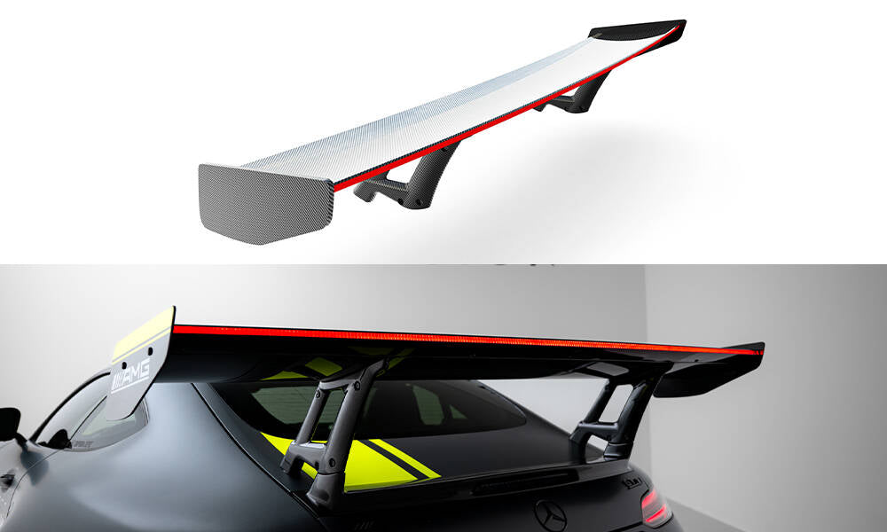 Spoiler kulfiber + LED Mercedes-AMG GTR C190 Facelift