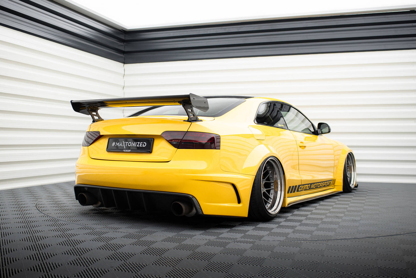 Spoiler kulfiber med Udvendige beslag Stående Audi A5 Coupe 8T