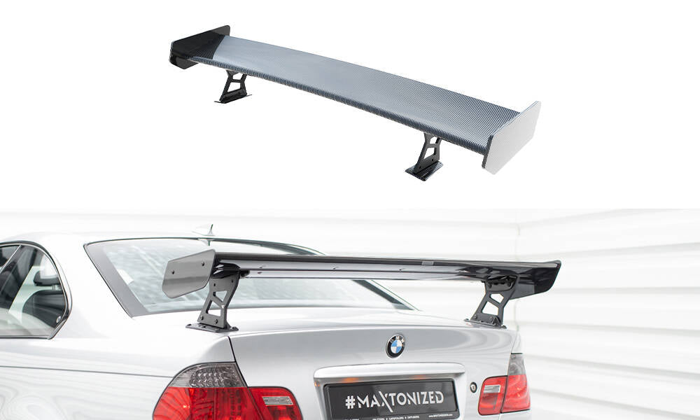 Spoiler kulfiber med Udvendige beslag Stående BMW 3 Coupe E46