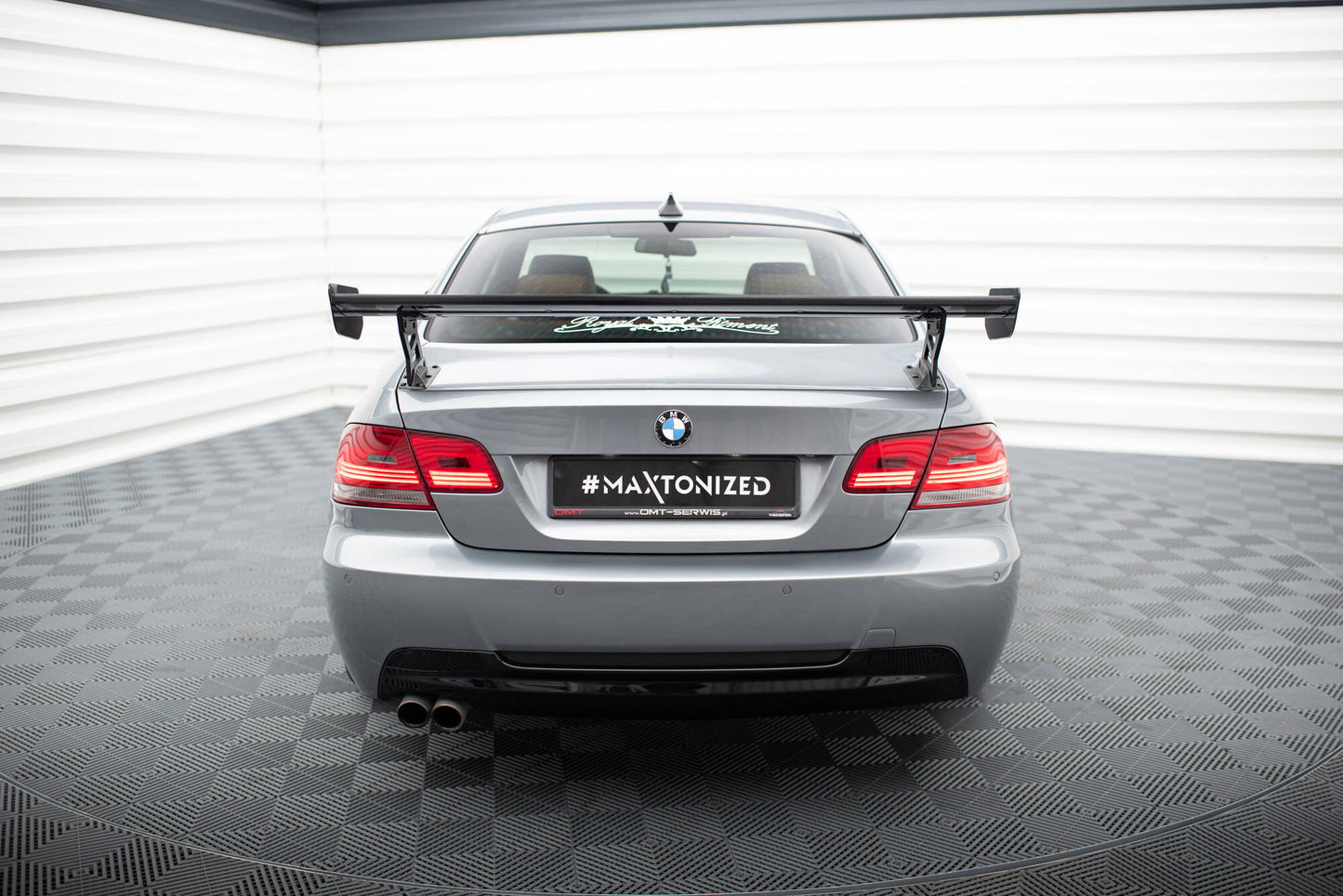 Spoiler kulfiber med Udvendige beslag Stående BMW 3 / M3 Coupe E92