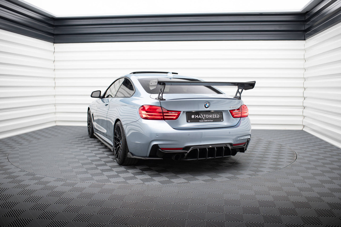 Spoiler kulfiber med Udvendige beslag Stående BMW 4 F32 / 4 F32 M-Pack Coupe