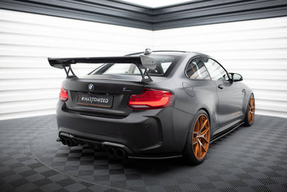 Spoiler kulfiber med Udvendige beslag Stående BMW M2 F87 / 2 / 2 M-Pack F22