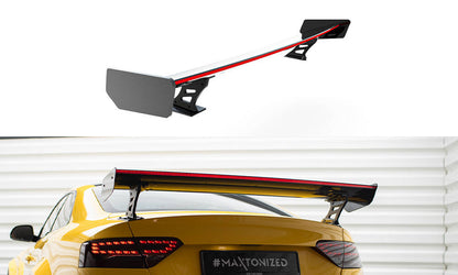 Spoiler kulfiber med Udvendige beslag Stående + LED Audi A5 Coupe 8T