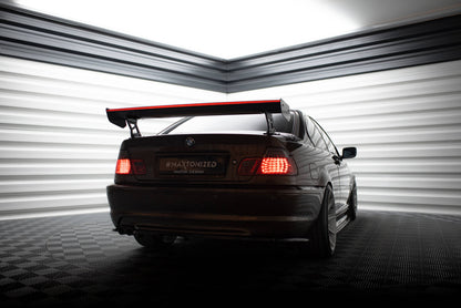 Spoiler kulfiber med Udvendige beslag Stående + LED BMW 3 Coupe E46
