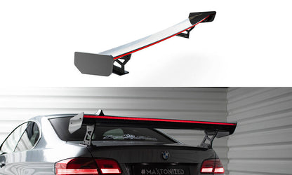 Spoiler kulfiber med Udvendige beslag Stående + LED BMW 3 / M3 Coupe E92