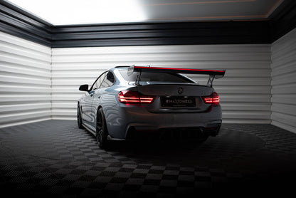 Spoiler kulfiber med Udvendige beslag Stående + LED BMW 4 F32 / 4 F32 M-Pack Coupe