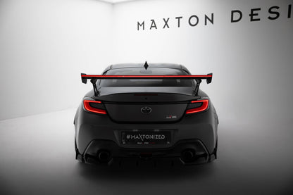 Spoiler kulfiber med Udvendige beslag Stående + LED Toyota GR86 / Subaru BRZ Mk2