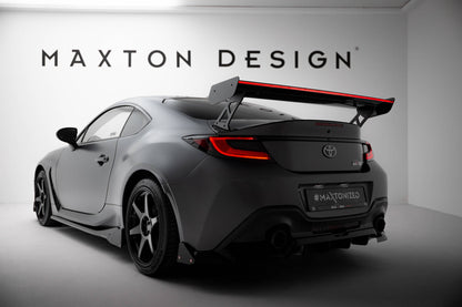 Spoiler kulfiber med Udvendige beslag Stående + LED Toyota GR86 / Subaru BRZ Mk2