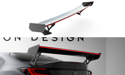 Spoiler kulfiber med Udvendige beslag Stående + LED Toyota GR86 / Subaru BRZ Mk2