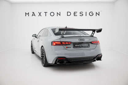 Spoiler kulfiber med Udvendige beslag Stående V.1 Audi A5 / A5 S-Line / S5 / RS5 Coupe F5 / F5 Facelift