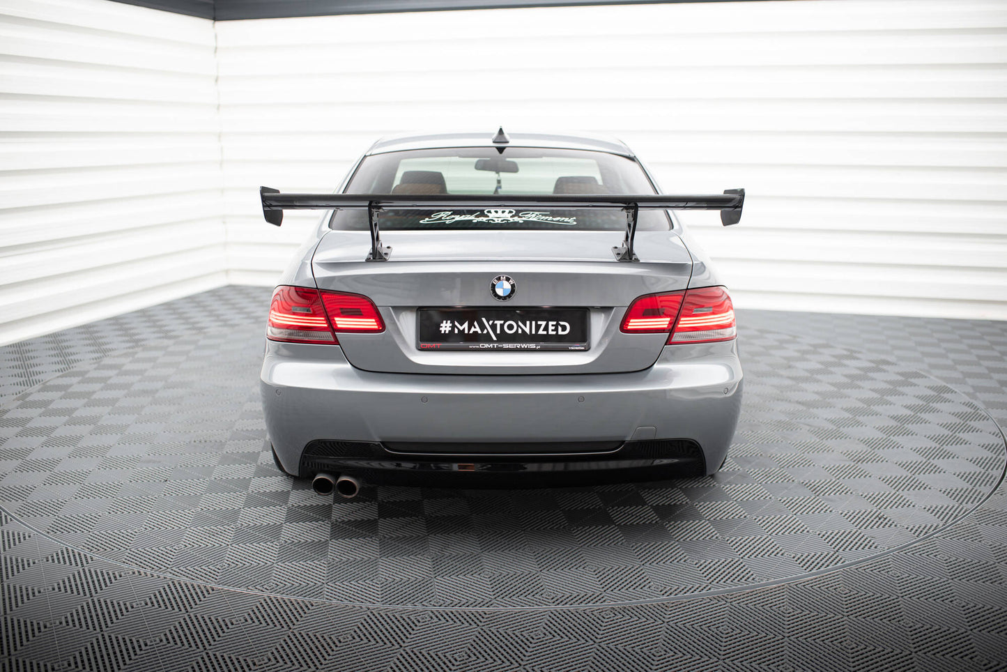 Spoiler kulfiber med Internal Brackets Uprights BMW 3 / M3 Coupe E92