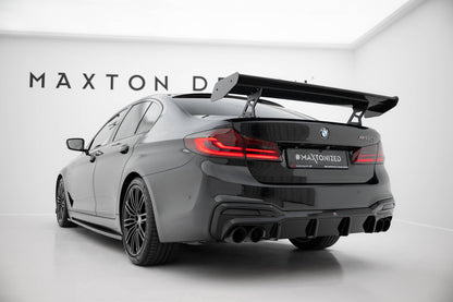 Spoiler kulfiber med Internal Brackets Uprights BMW 5 / M5 Sedan G30 / F90