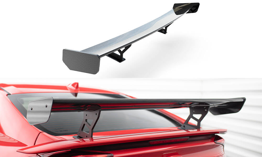 Spoiler kulfiber med Internal Brackets Uprights Honda Civic SI Mk10