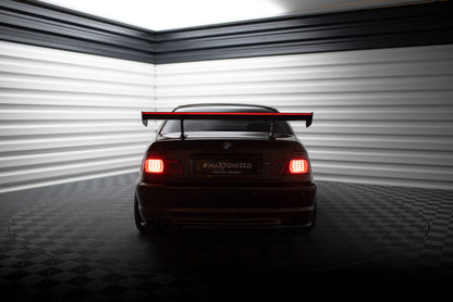 Spoiler kulfiber med Internal Brackets Uprights + LED BMW 3 Coupe E46