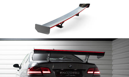 Spoiler kulfiber med Internal Brackets Uprights + LED BMW 3 / M3 Coupe E92