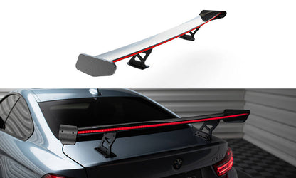 Spoiler kulfiber med Internal Brackets Uprights + LED BMW 4 F32 / 4 F32 M-Pack Coupe
