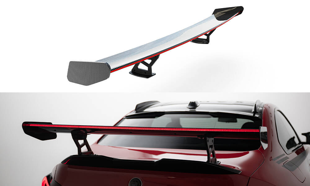 Spoiler kulfiber med Internal Brackets Uprights + LED BMW M2 G87