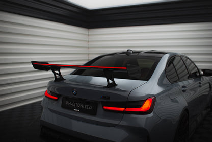 Spoiler kulfiber med Internal Brackets Uprights + LED BMW M3 G80 / M340i G20 / 3 M-Pack G20 / 3 Standard G20