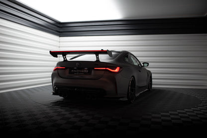 Spoiler kulfiber med Internal Brackets Uprights + LED BMW M4 G82 / G82 Facelift / M440i / 4 M-Pack G22 / G22 Facelift