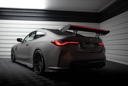Spoiler kulfiber med Internal Brackets Uprights + LED BMW M4 G82 / G82 Facelift / M440i / 4 M-Pack G22 / G22 Facelift