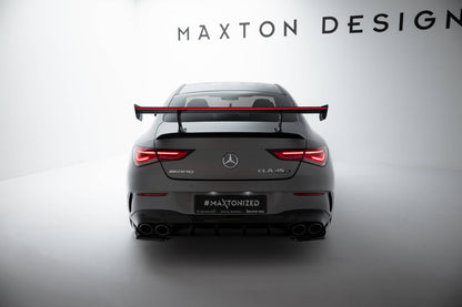 Spoiler kulfiber med Internal Brackets Uprights + LED Mercedes-Benz CLA Coupe C118 / C118 Facelift