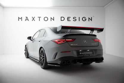 Spoiler kulfiber med Internal Brackets Uprights + LED Mercedes-Benz CLA Coupe C118 / C118 Facelift