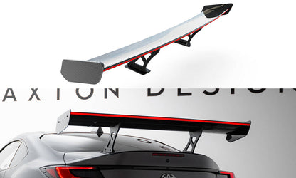 Spoiler kulfiber med Internal Brackets Uprights + LED Toyota GR86 / Subaru BRZ Mk2