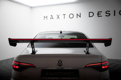 Spoiler kulfiber med Internal Brackets Uprights + LED Volkswagen Jetta GLI Mk7