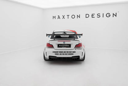 Spoiler kulfiber med Internal Brackets Uprights V.1 BMW 1 M E82