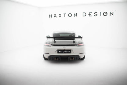 Spoiler kulfiber med Internal Brackets Uprights V.1 Porsche 718 Cayman 982c
