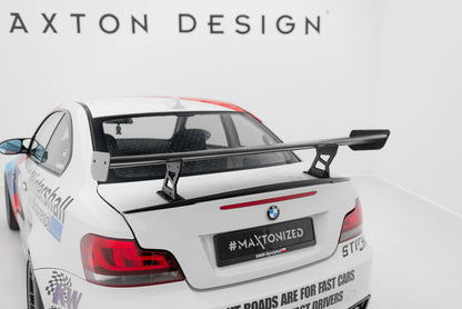 Spoiler kulfiber med Internal Brackets Uprights V.2 BMW 1 M E82