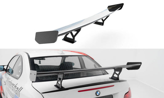 Spoiler kulfiber med Internal Brackets Uprights V.2 BMW 1 M E82