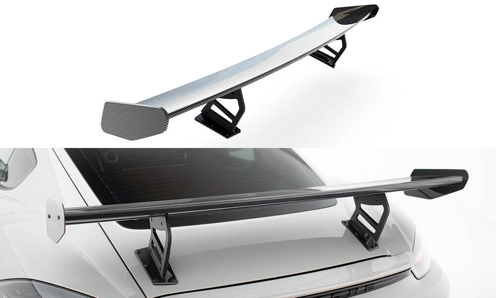 Spoiler kulfiber med Internal Brackets Uprights V.2 Porsche 718 Cayman 982c