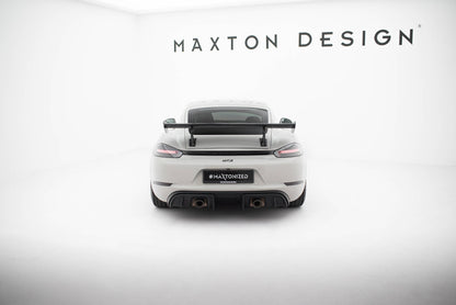 Spoiler kulfiber med Internal Brackets Uprights V.2 Porsche 718 Cayman 982c