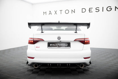 Spoiler kulfiber med Internal Brackets Uprights Volkswagen Jetta GLI Mk7