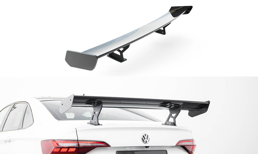 Spoiler kulfiber med Internal Brackets Uprights Volkswagen Jetta GLI Mk7
