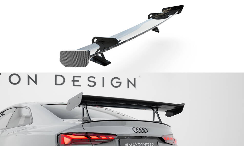 Spoiler kulfiber med Øverste Swan Mounting Audi A5 / A5 S-Line / S5 / RS5 Coupe F5 / F5 Facelift