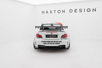 Spoiler kulfiber med Øverste Swan Mounting BMW 1 M E82