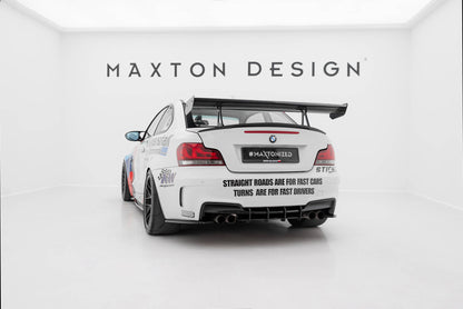 Spoiler kulfiber med Øverste Swan Mounting BMW 1 M E82