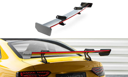 Spoiler kulfiber med Øverste Swan Mounting + LED Audi A5 Coupe 8T