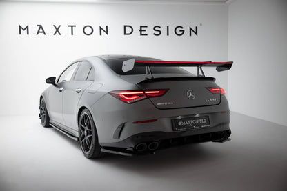 Spoiler kulfiber med Øverste Swan Mounting + LED Mercedes-Benz CLA Coupe C118 / C118 Facelift