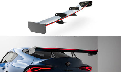 Spoiler kulfiber med Øverste Swan Mounting + LED Toyota Supra Mk5