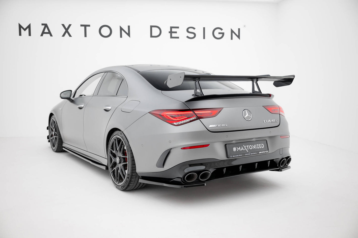 Spoiler kulfiber med Øverste Swan Mounting Mercedes-Benz CLA Coupe C118 / C118 Facelift