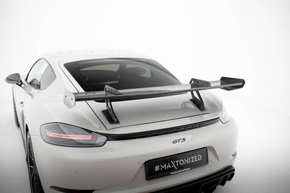 Spoiler kulfiber med Øverste Swan Mounting V.1 Porsche 718 Cayman 982c