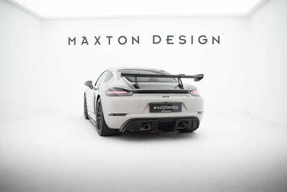 Spoiler kulfiber med Øverste Swan Mounting V.1 Porsche 718 Cayman 982c