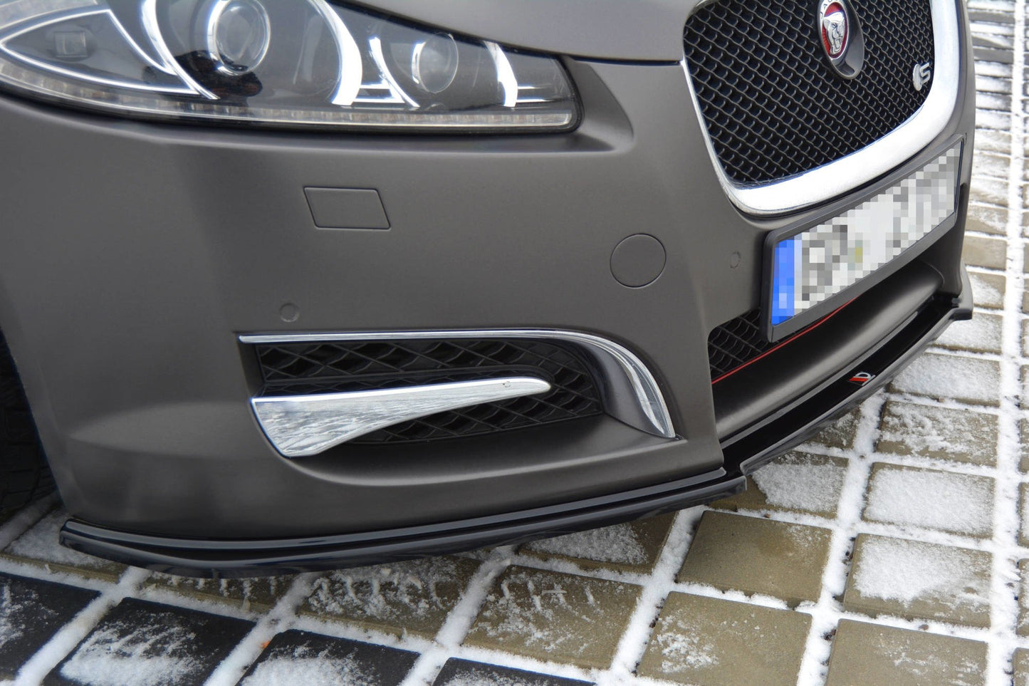 Forreste splitter JAGUAR XF (X250) MK1 SPORTBRAKE S-PACK