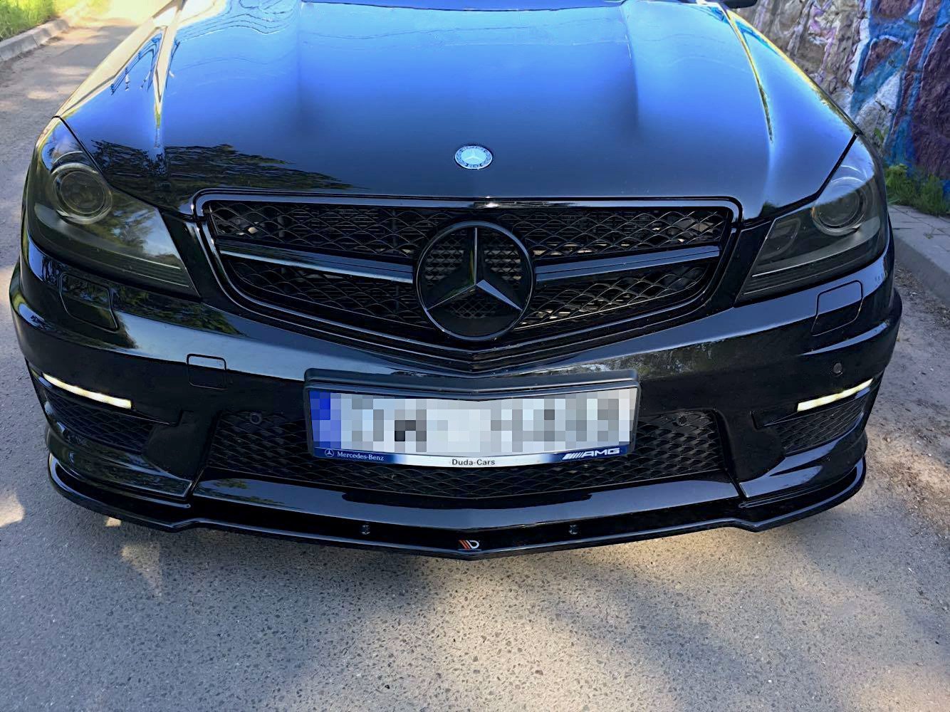 Forreste splitter Mercedes-Benz C63 AMG Sedan / Estate W204 Facelift / S204 Facelift